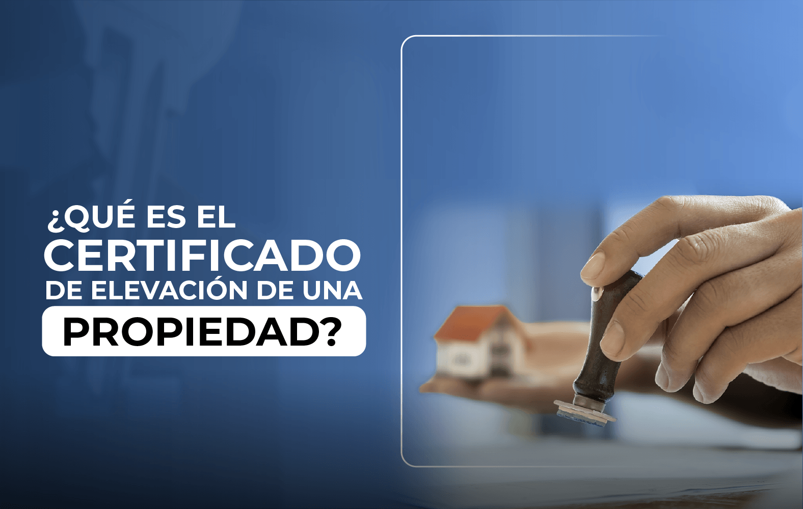 ¿Para qué sirve el certificado de elevación de una propiedad?